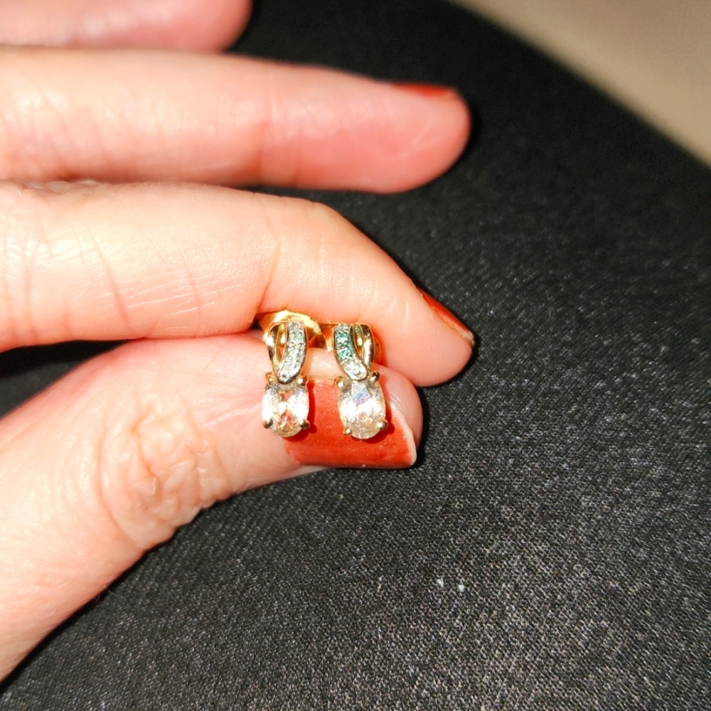 Rose gold earrings